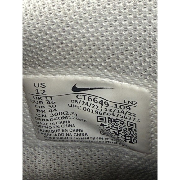 Nike Alpha Menace Pro 3 Football Cleats White Black CT6649-109 Mens Size 12 EUC - Picture 7 of 7